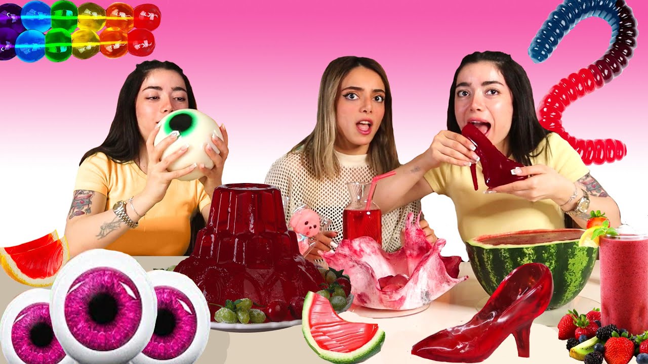 عملنا كل الأشياء من الجيلى وأكلناهون😋😋