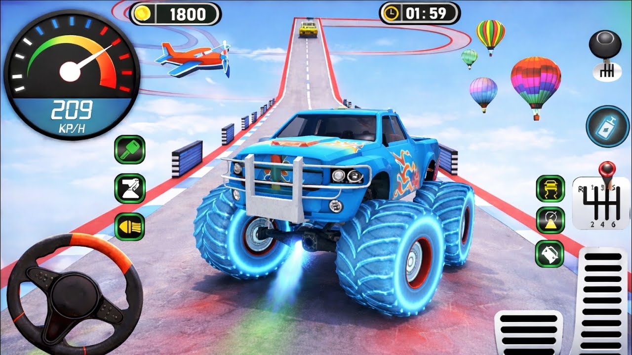 Monster Truck Mega Ramp Impossible Driver - Monster Truck Mega Ramp Racing - Android Gameplay