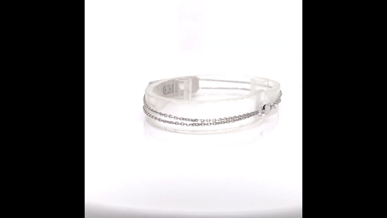 18Kt White Gold Diamond Bracelet.