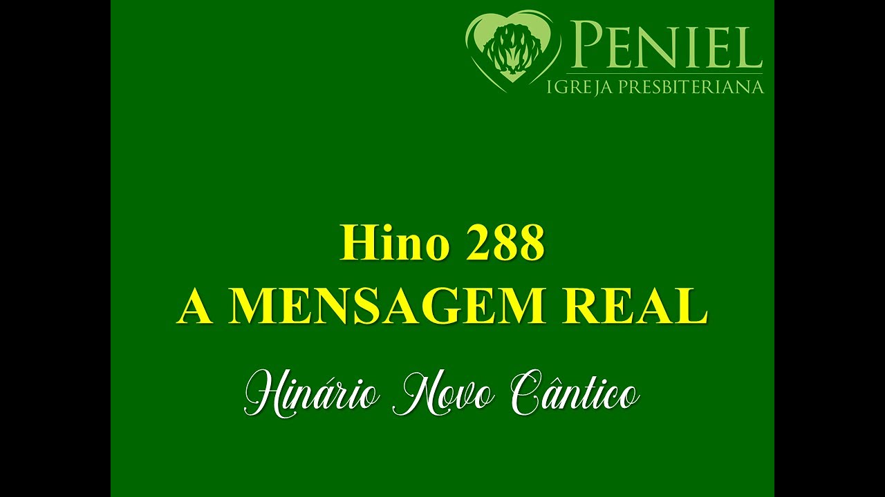 Hinário Novo Cântico, Hino 288   