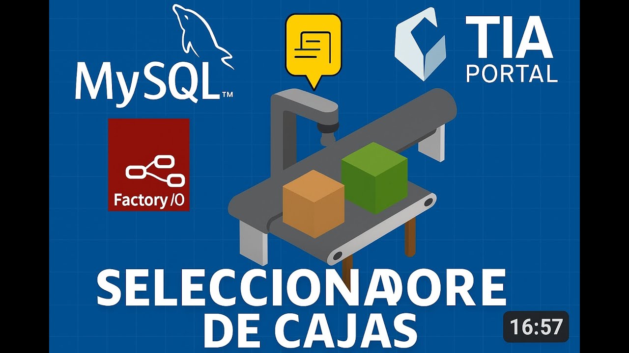 SELECCIONADOR DE CAJAS POR COLORES TIA PORTAL + FACTORY IO