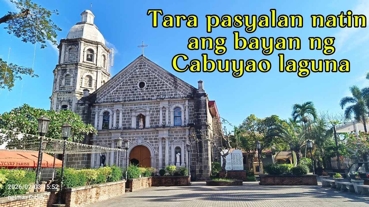Tara na at pasyalan natin ang magandang bayan ng Cabuyao Laguna. 