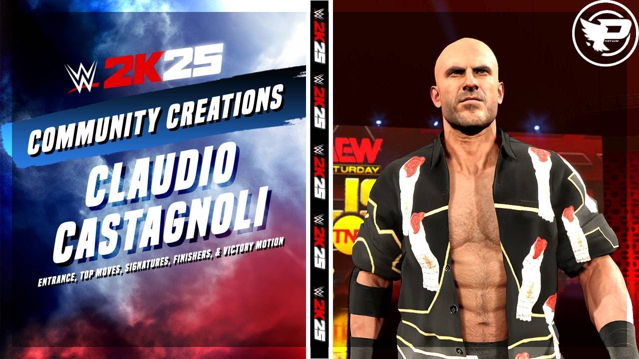 Claudio Castagnoli WWE 2K25 Entrance, Top Moves, Signatures, Finishers, & Victory Motion (PS5)