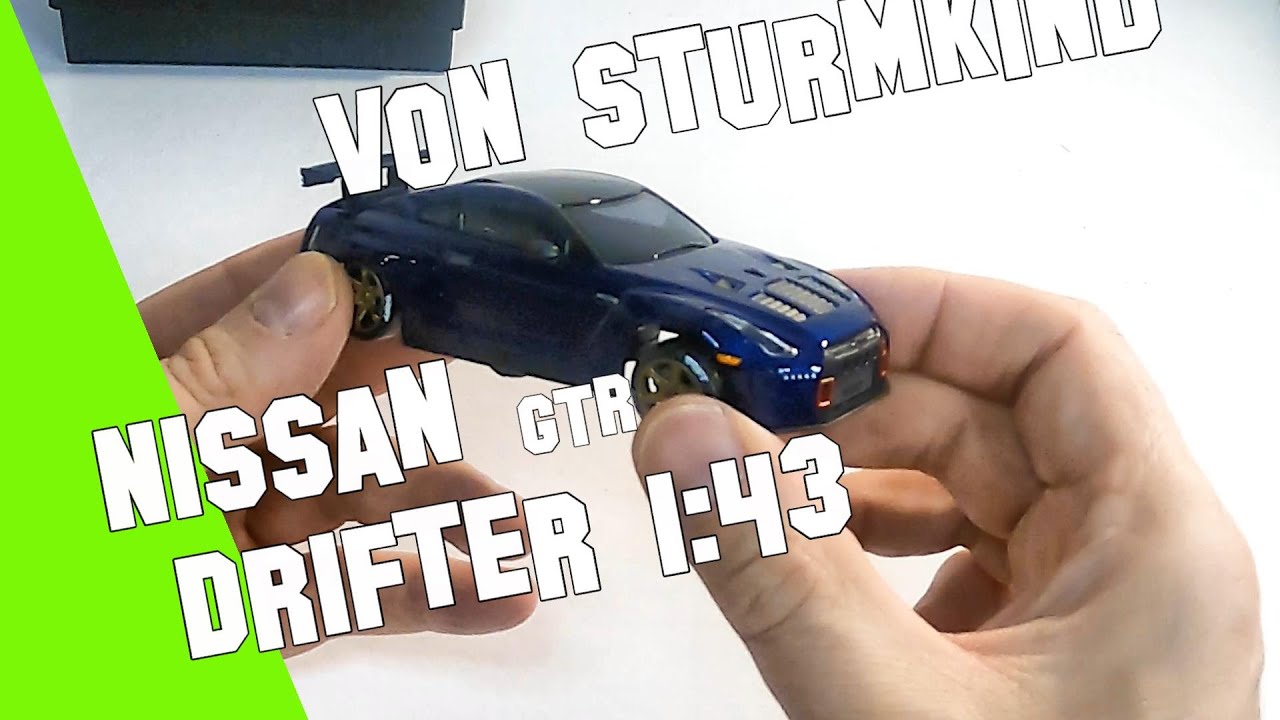 Der neue Nissan GTR 1:43 von Sturmkind - ein Modellfahrzeug mit realistischem Fahrverhalten/ Driften