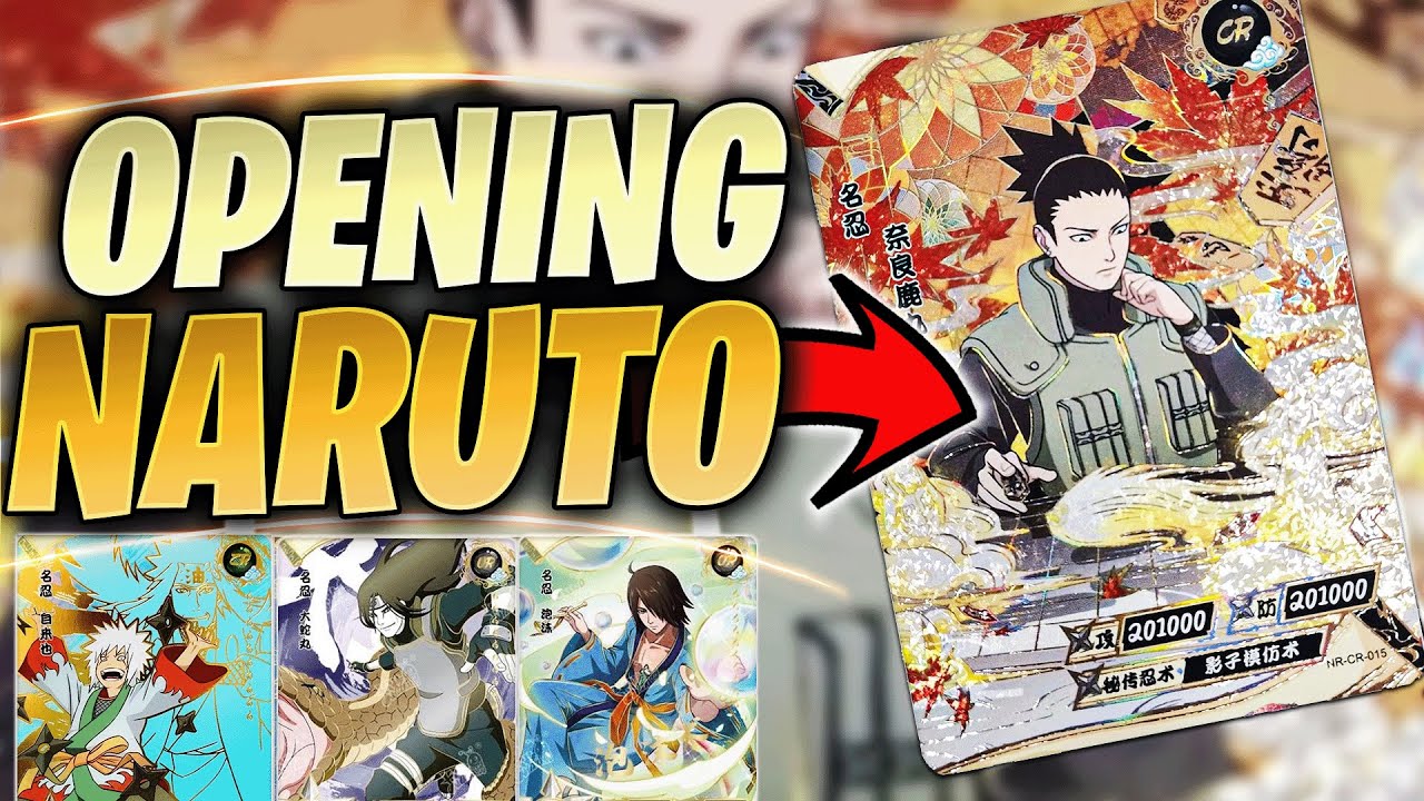 PACK OPENING POUR OBTENIR SHIKAMARU CR OU DES MR ! NARUTO KAYOU LES CARTES NARUTO A AVOIR !