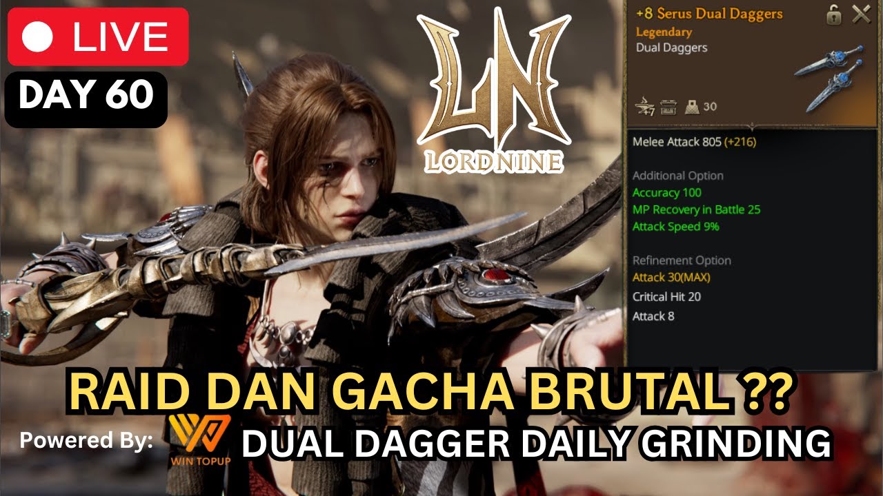 Day 60 - Malam Minggu Waktunya Raid dan Gacha Brutal Lalu Give Away ?? #lordnine