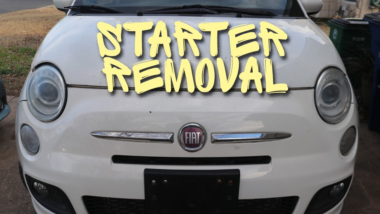 Fiat 500 Starter Removal