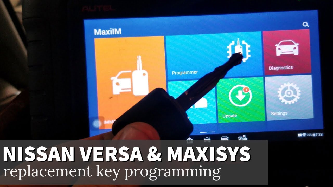 Использование Autel Maxisys 508 для замены или программирования ключей Nissan Versa