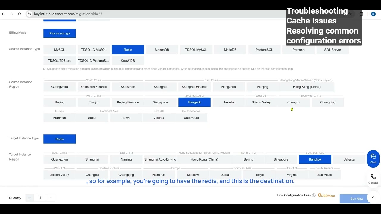 9  DTS migrating to tencent redis