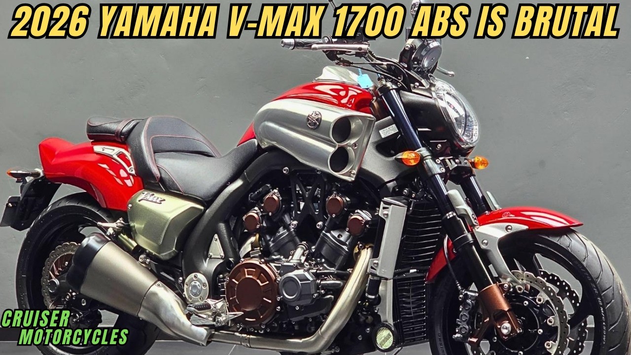 Yamaha выпустила на волю МОНСТРА… Yamaha VMax 1700 ABS 2026 года — это просто БРУТАЛЬНО!