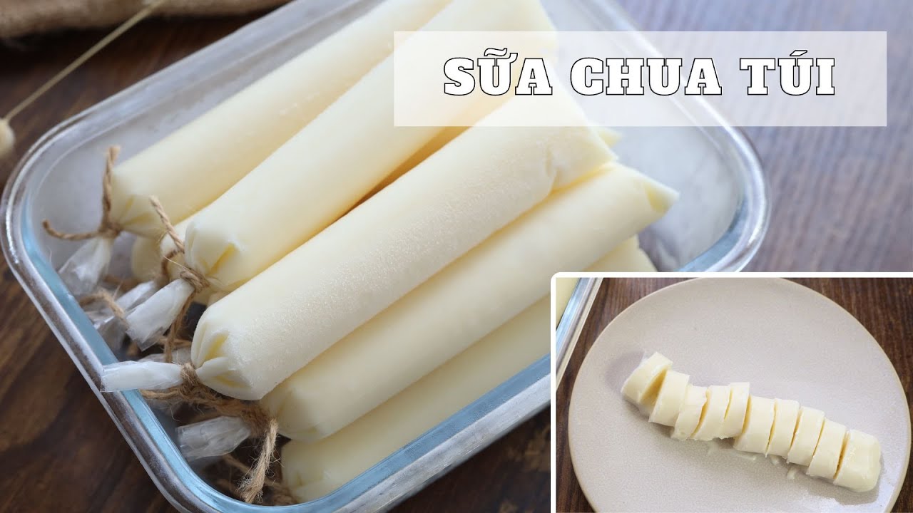 Sữa chua túi siêu dẻo mịn, không dăm đá | Frozen yogurt