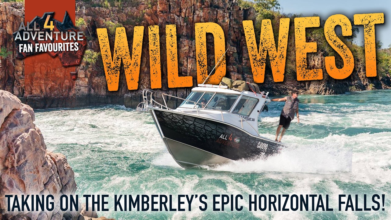 САМАЯ ДИКАЯ сцена катания на лодке, которую вы когда-либо видели (Horizontal Falls - The Kimberle...