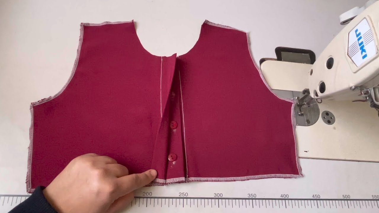 طريقة عمل المرد بالأزرار المخفية / تقنيات الخياطة للمبتدئين  Sewing Techniques For Beginners