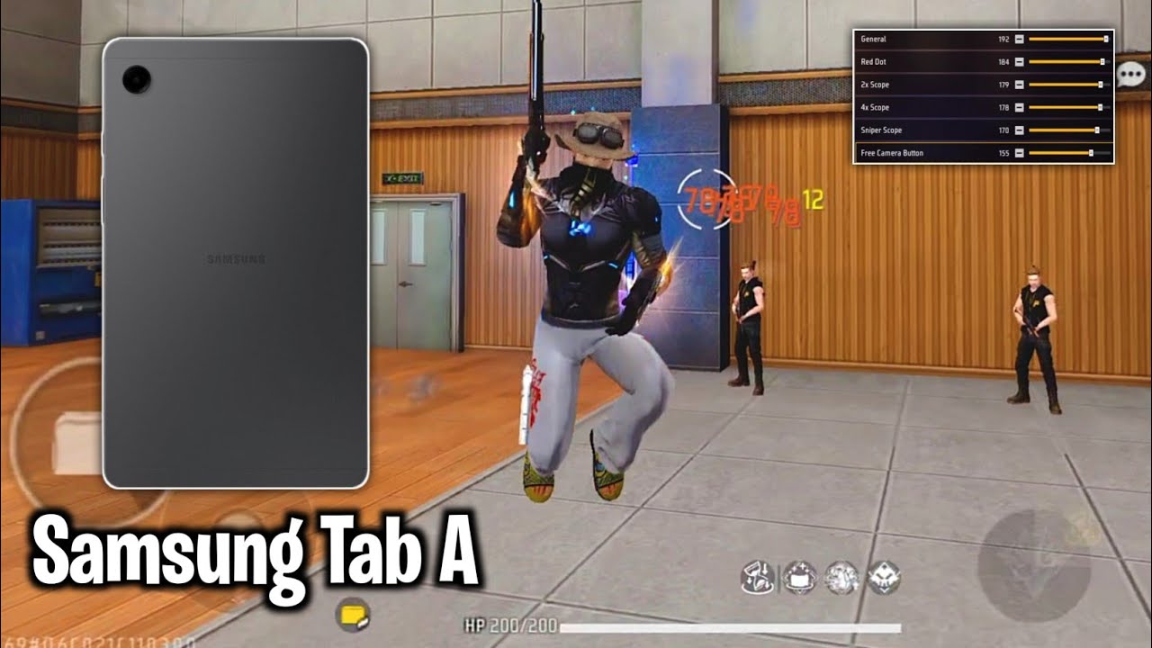 Samsung Tab A Free fire Sensitivity Setting 2026 ⚙️ | Samsung Tab A Free fire Headshot Setting
