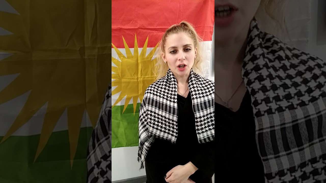 Российская немка поздравляет с Новым годом на курдском языке (курманджи)