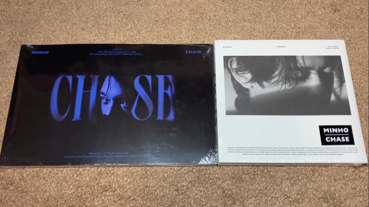 SHINee MINHO 1st Solo Mini Album CHASE Unboxing Both Versions (Beginning & Complete)