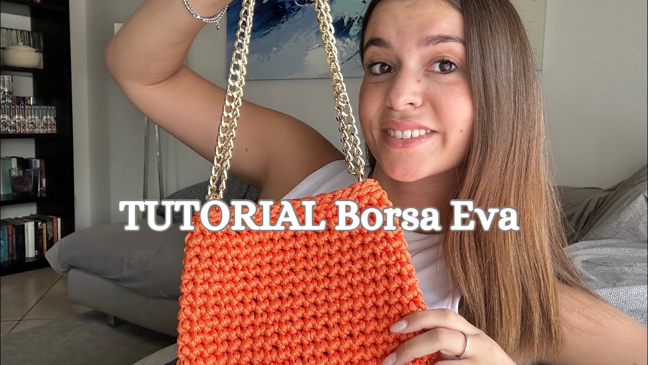 Tutorial Borsa Eva - Borsa ad uncinetto in cordino - Macrè Bag