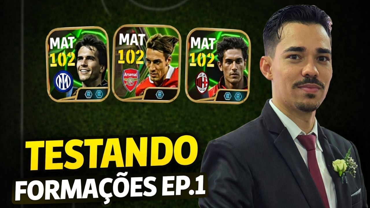 Testei a 4-5-1 com 3 MEIAS ATACANTES no efootball e OLHA o que ACONTECEU KKKKKK