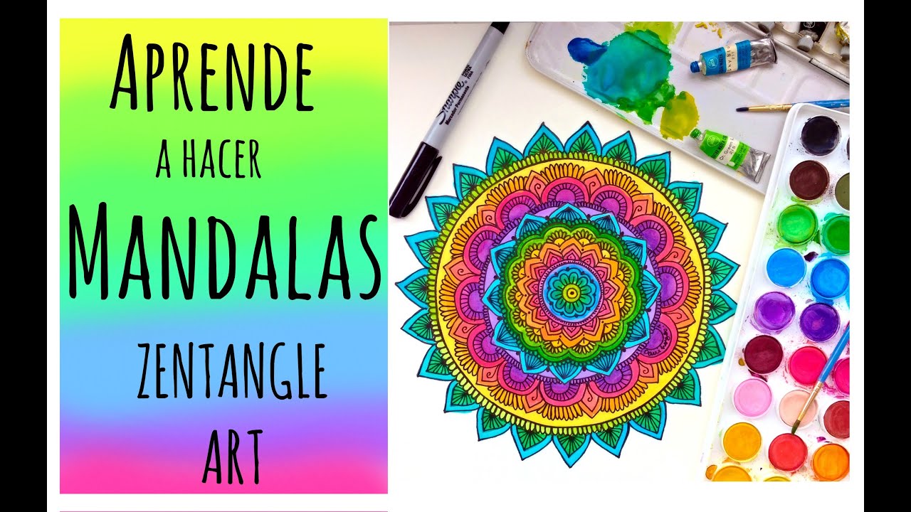 ¿Cómo hacer mandalas? ❤️ Zentangle Art!! Dani Hoyos Art