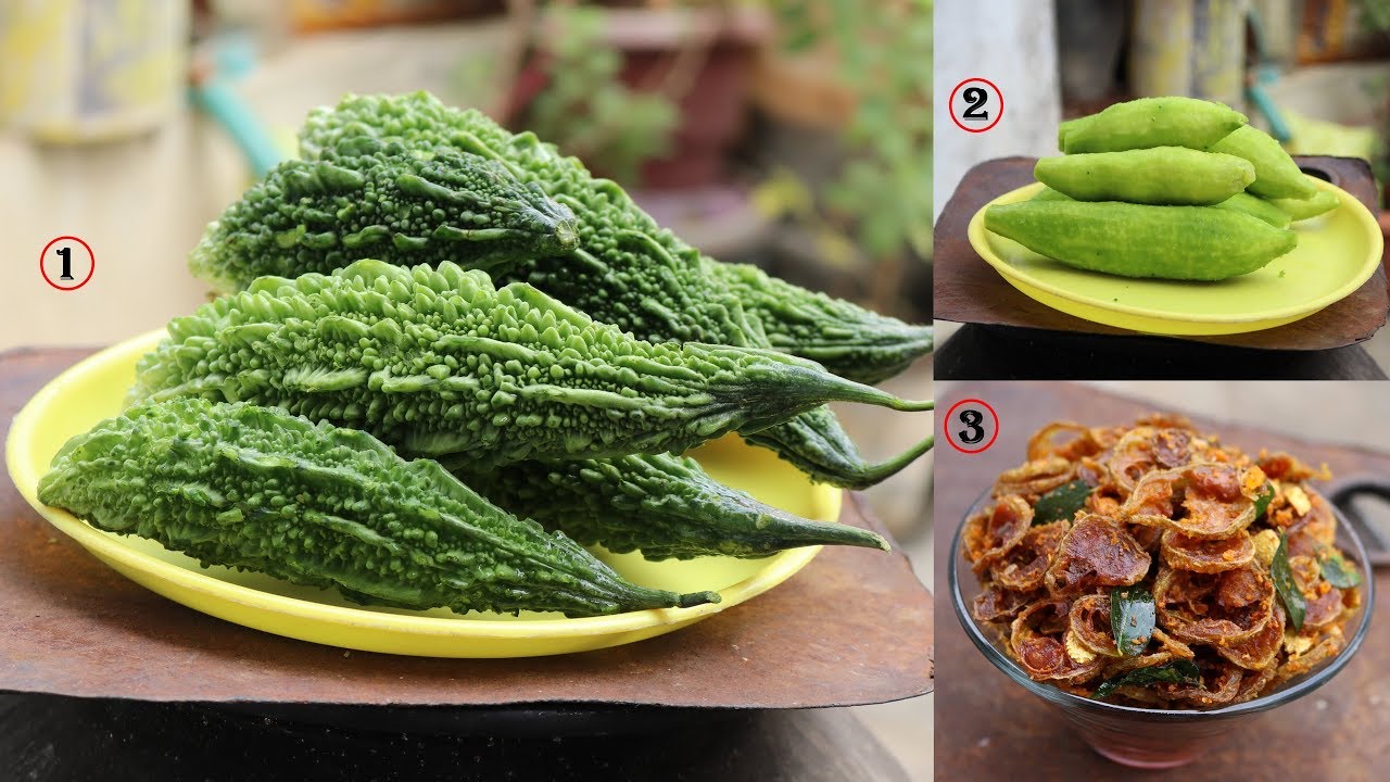 How to Clean Bitter Gourd ❤ Bitter Gourd fry Recipe | Bitter Gourd Masala Fry Recipe