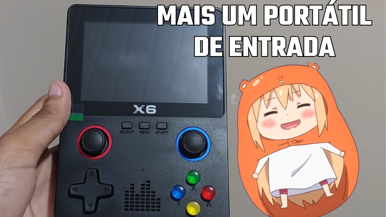 Mais um videogame de entrada do Aliexpress | X6 Retro Handheld Game Console