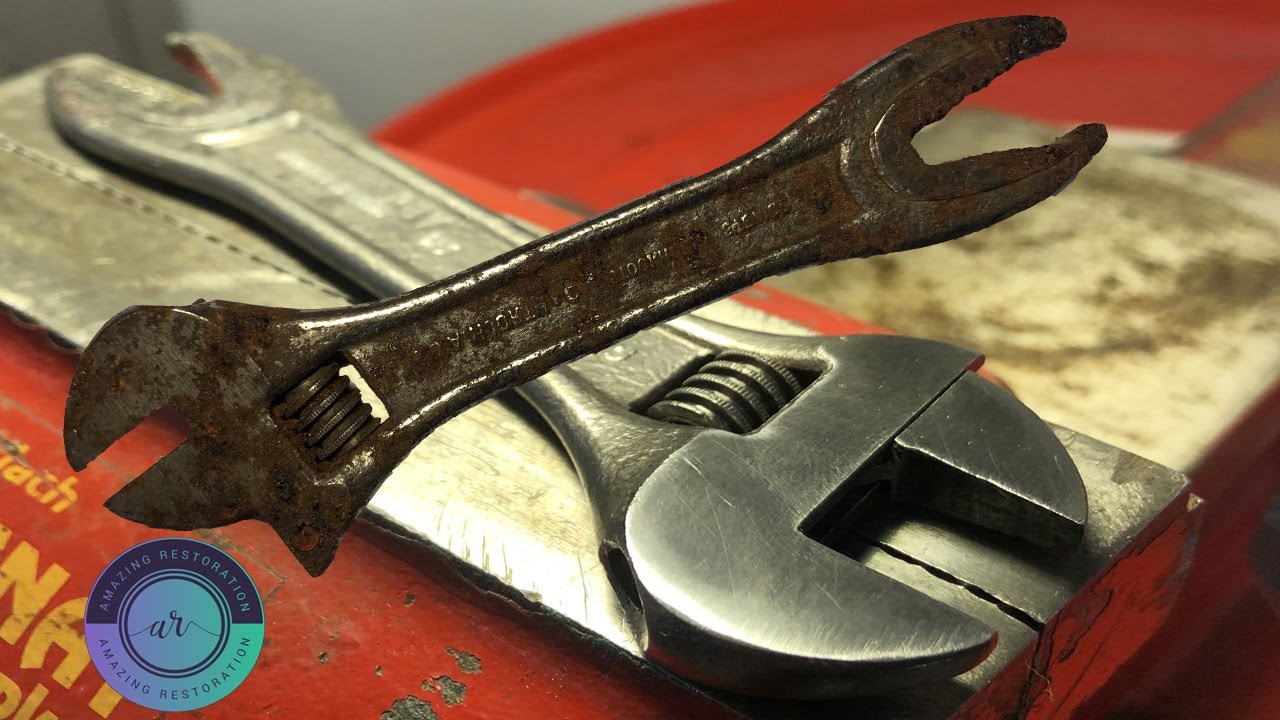 Restoration of Bahco 30 alligator/shark adjustable wrench.👌😎