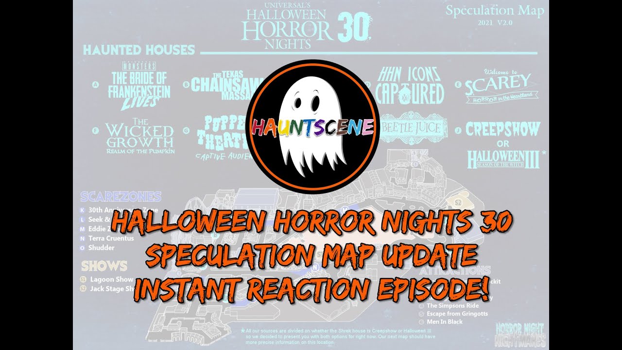 Halloween Horror Nights 30 Speculation Map Update   Instant Reaction Episode!