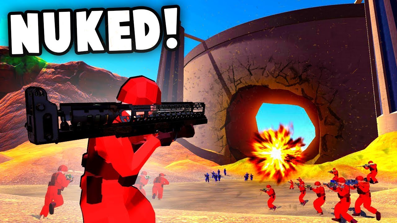 FAT MAN NUKE vs HOOVER DAM! Fallout Weapons Destroy Dam! (Ravenfield Best Mods)