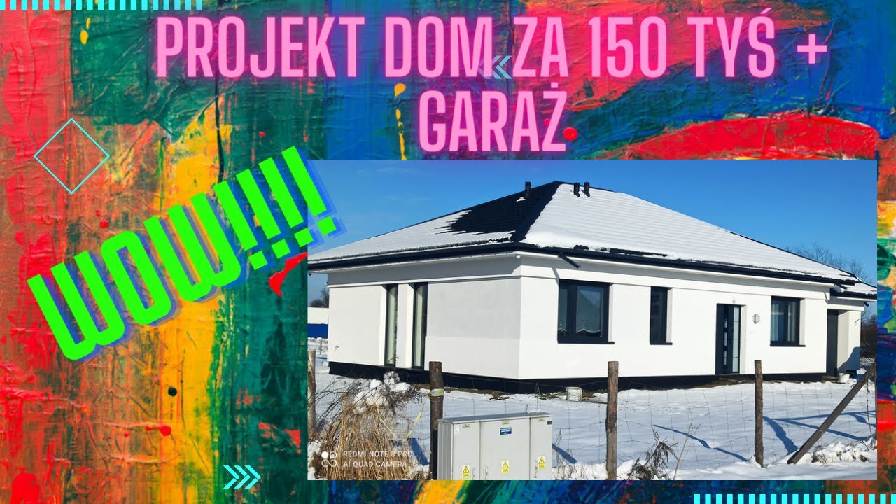 Dom z garażem Łukasza Budowlańca za150 tys nasza realizacja!