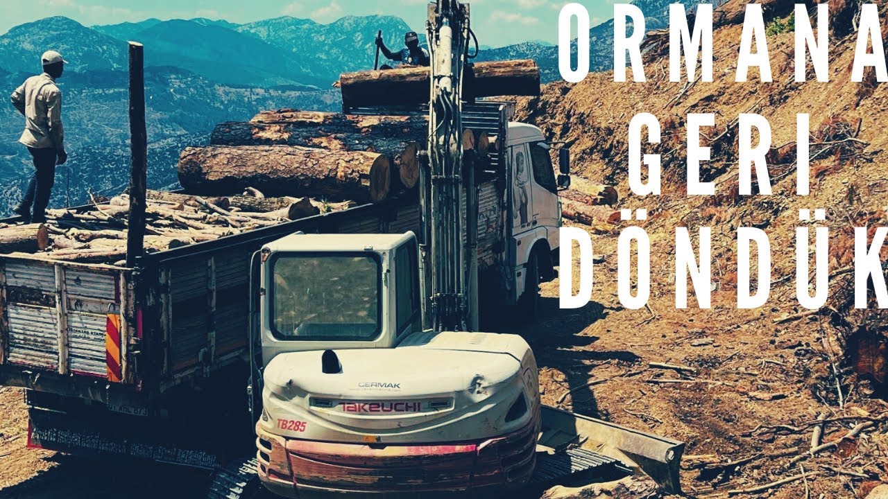 ORMANA GERİ DÖNDÜK!!!-EGZOZ FRENİ ÇOK YORDU-BMC PRO 827 TOMRUK YÜKLEME.