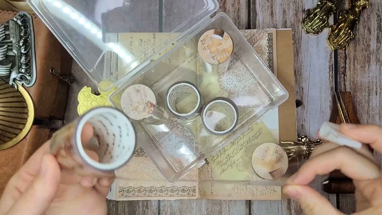 [ASMR] 1hour 다이어리 꾸미기 | vintage collage | journaling scrapbooking | paper relaxing sounds