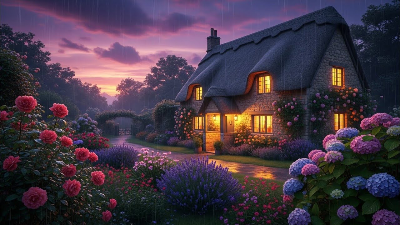 Rainy Day Cottage Escape | Study, Relax & Breathe