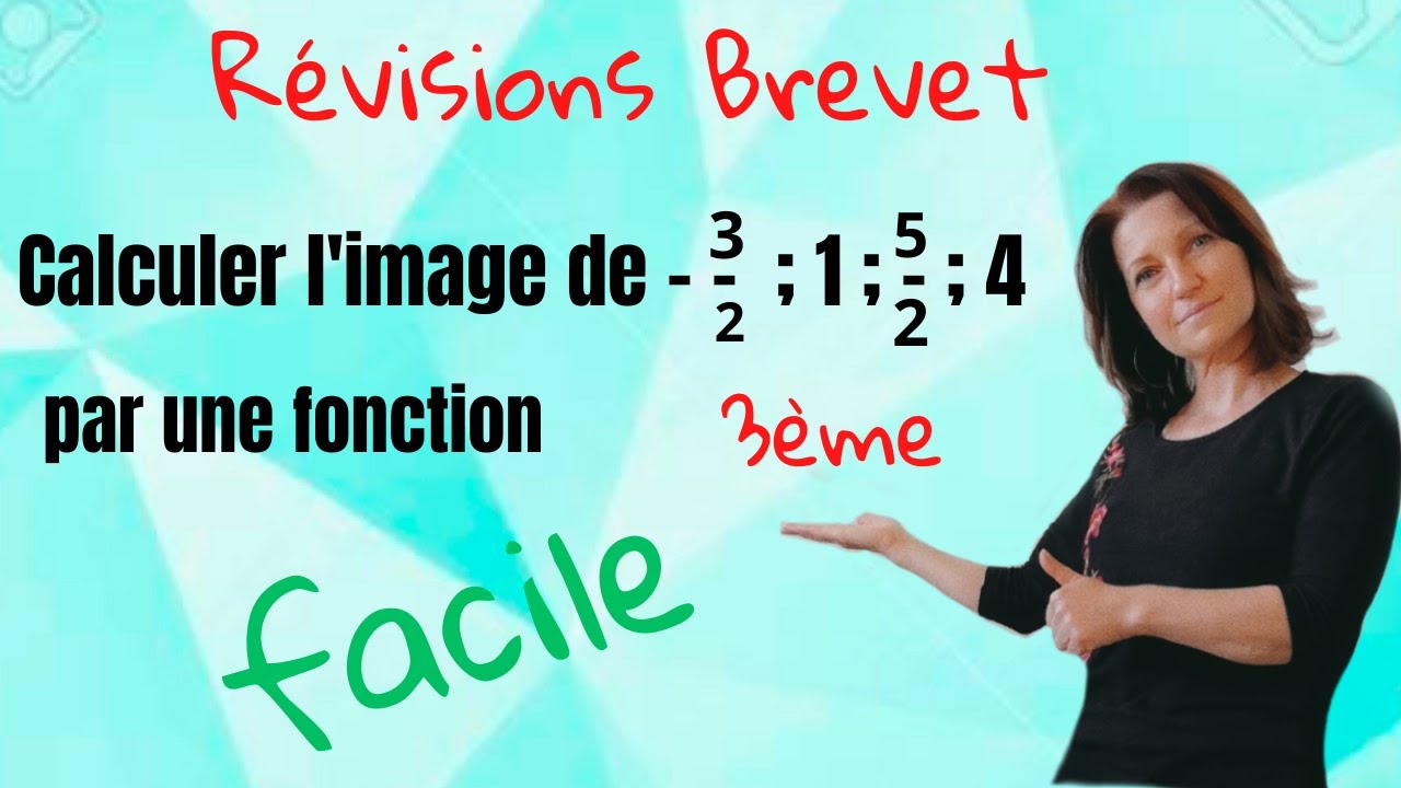 comment calculer l'image d'un nombre par une fonction? Mathématiques collège, lycée. niveau 3ème
