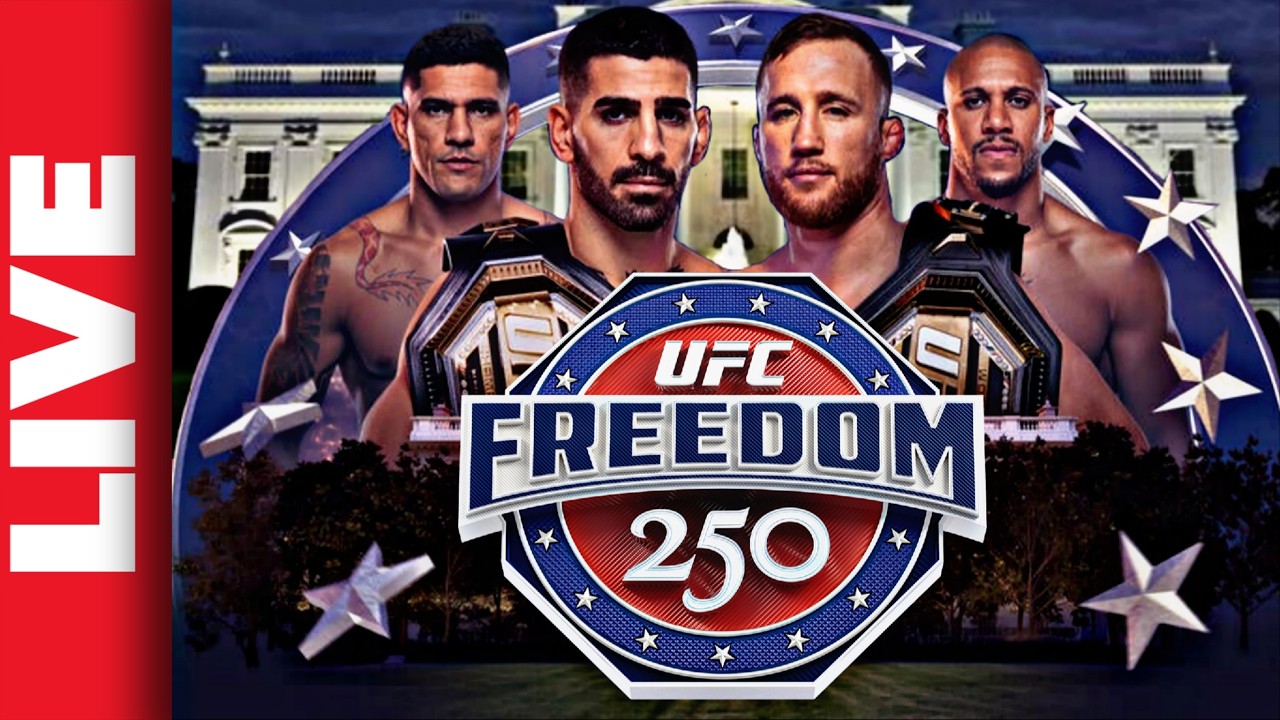 🔴 UFC FREEDOM 250 LIVE STREAM | ILIA TOPURIA vs JUSTN GAETHJE UFC White House Watch Along
