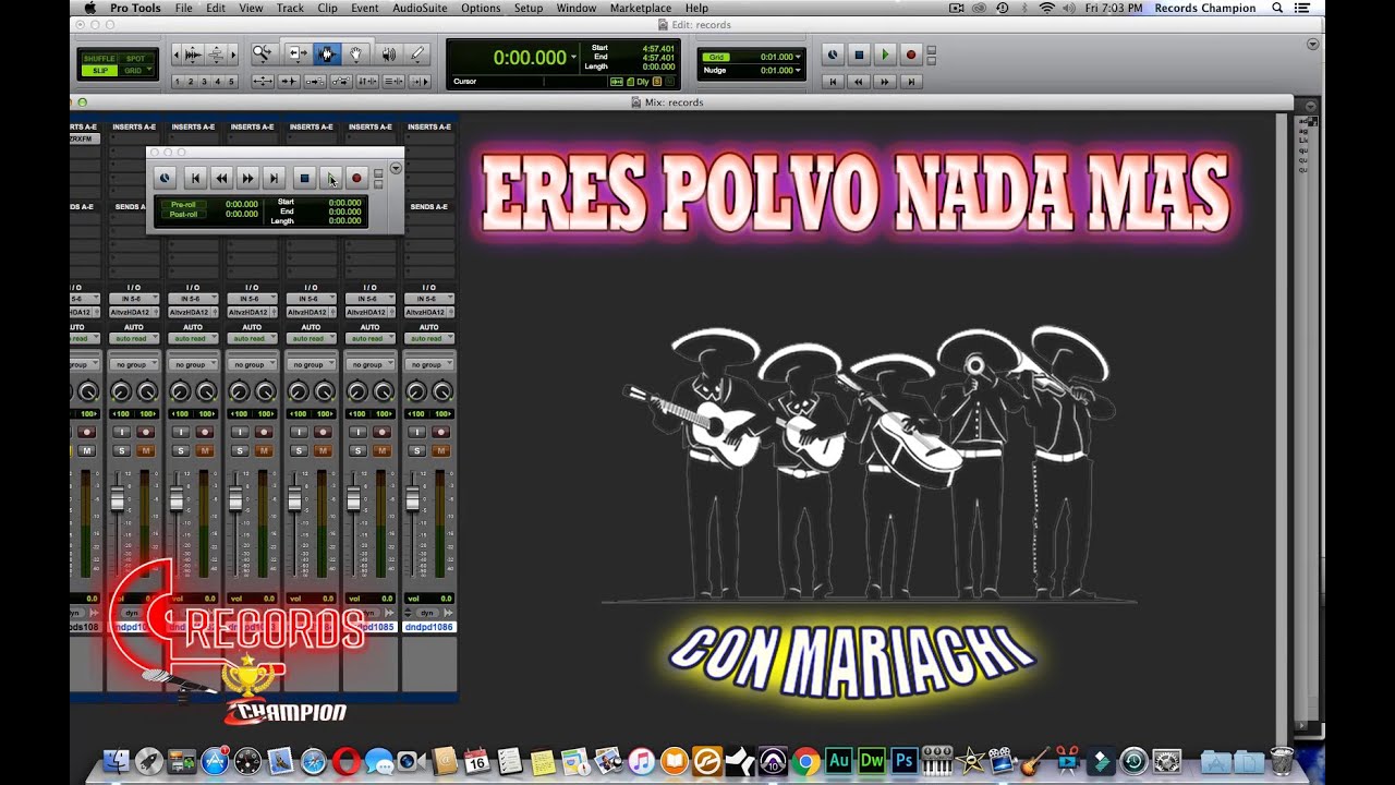 ERES POLVO NADA MAS Con MARIACHI (👍🎤) RECORDS CHAMPION