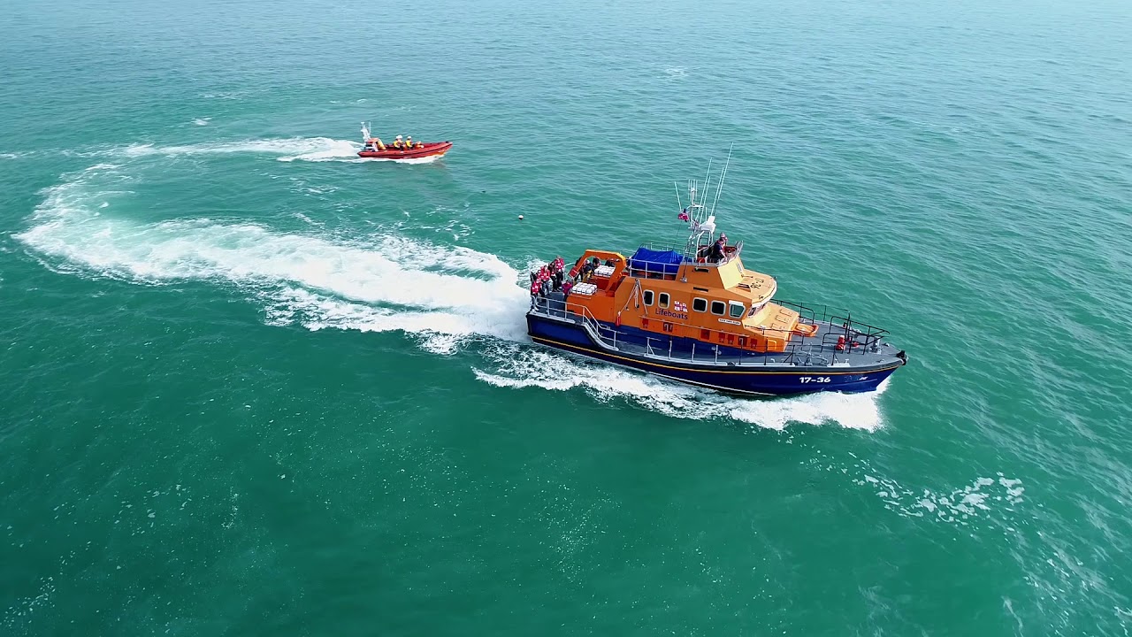 Footage of the Penlee Lifeboats outside the old Lifeboat Station