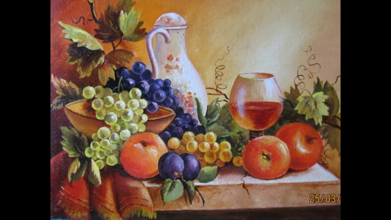 Натюрморты с фруктами под старину. Красота. Смотрим и наслаждаемся.