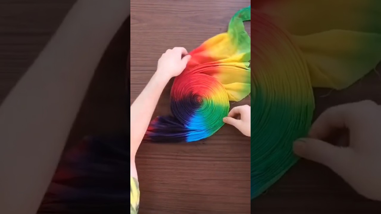 Special Tiedye Spiral Fabric.  #tiedyetutorial #tutorial #artandcraft