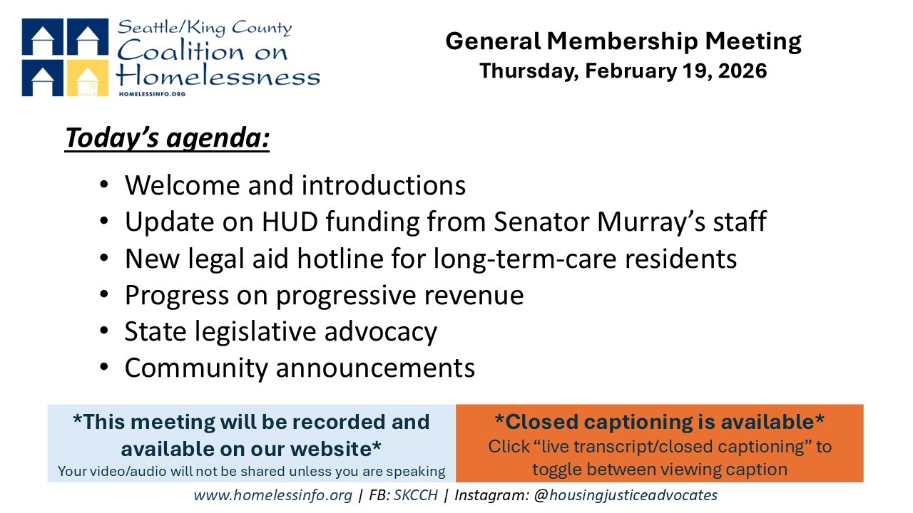 General Membership Meeting - February 19, 2026