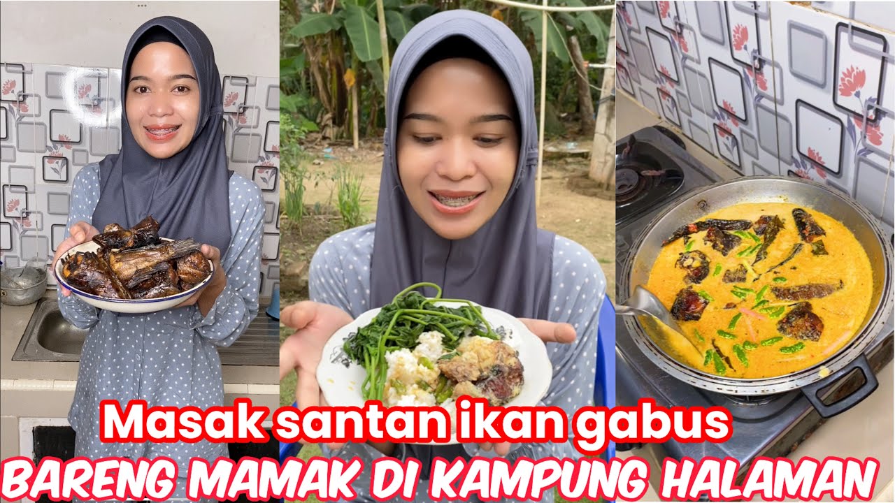Masak masak pakai tungku di kampung halaman