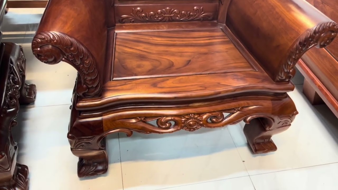  Hoàng gia chân 12 chất liệu gỗ gõ đỏ, Sơn màu óc chó, một mẫu ghế chưa bao giờ hết hot