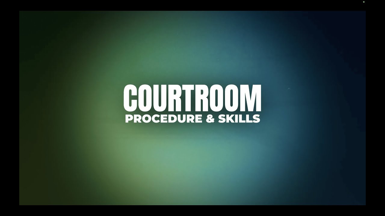 Courtroom Procedures Explained | Law Students| Lawyers| Advocates|