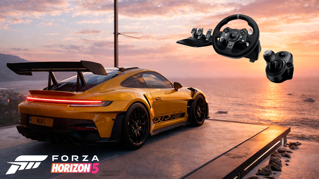 Porsche 911 GT3 RS  Forza Horizon 5 + Logitech g920