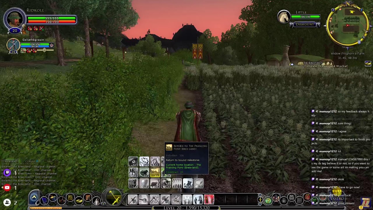 LOTRO Stream - Before Work LiveStream - Level 18 - Beorning