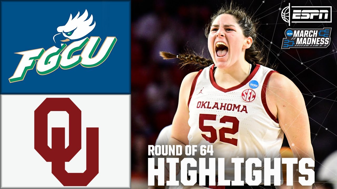 Round of 64: Florida Gulf Coast vs. Oklahoma | Women's NCAA Tournament | Full Game Highlights