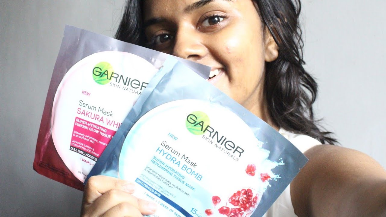 GARNIER FACE MASKS Try on + REVIEW | Worth it?