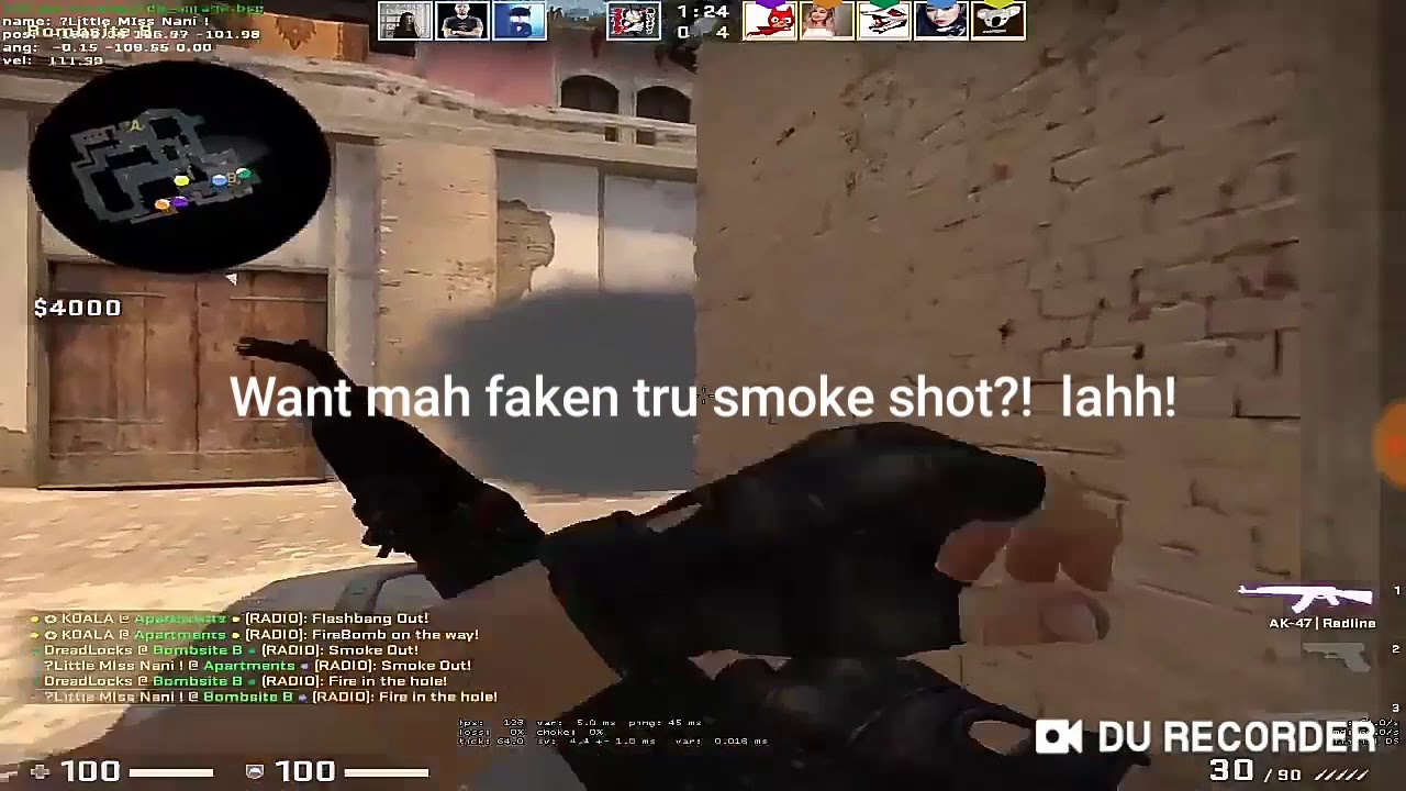 CSGO CLIP TRU SMOKE SHOT!