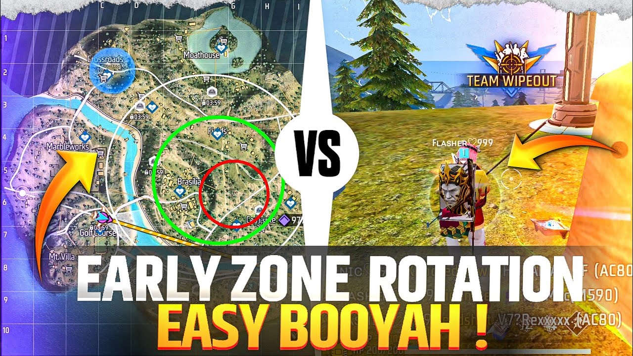 (IGL POV) Perfect Zone Rotation Tips🔥 | Early Zone Control = Easy Booyah 🏆 | Tournament Highlights🔥✅