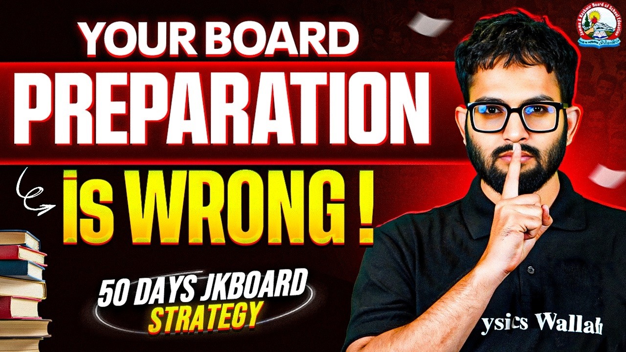 STOP DOING THIS ❌ | 50-Day JKBOARD Strategy to Score 90%+ Marks
