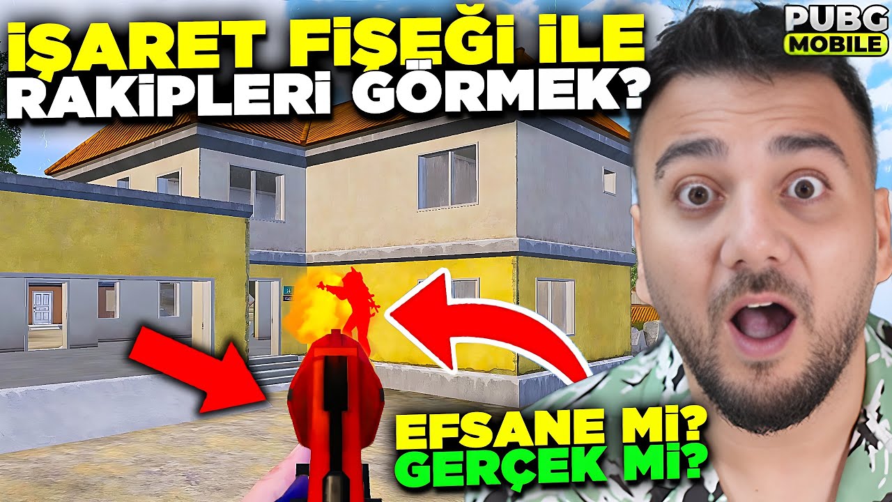İŞARET FİŞEĞİNİN GİZLİ ÖZELLİĞİ! BİNA İÇİNDEKİ RAKİPLERİ GÖRMEK? EFSANE Mİ? GERÇEK Mİ? PUBG Mobile